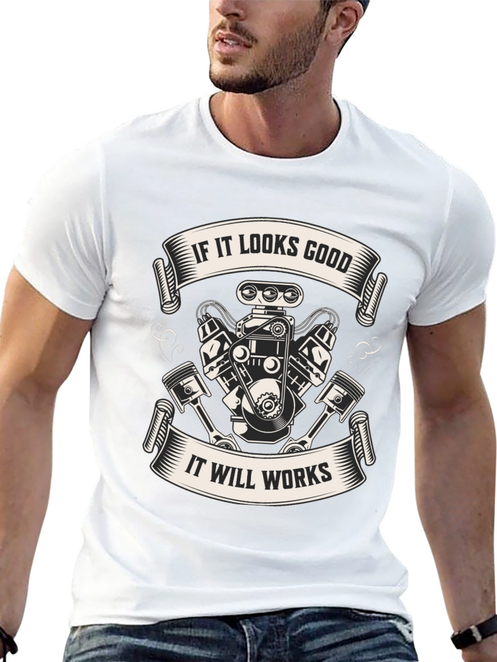 If It Looks Good Engine T-Shirt
