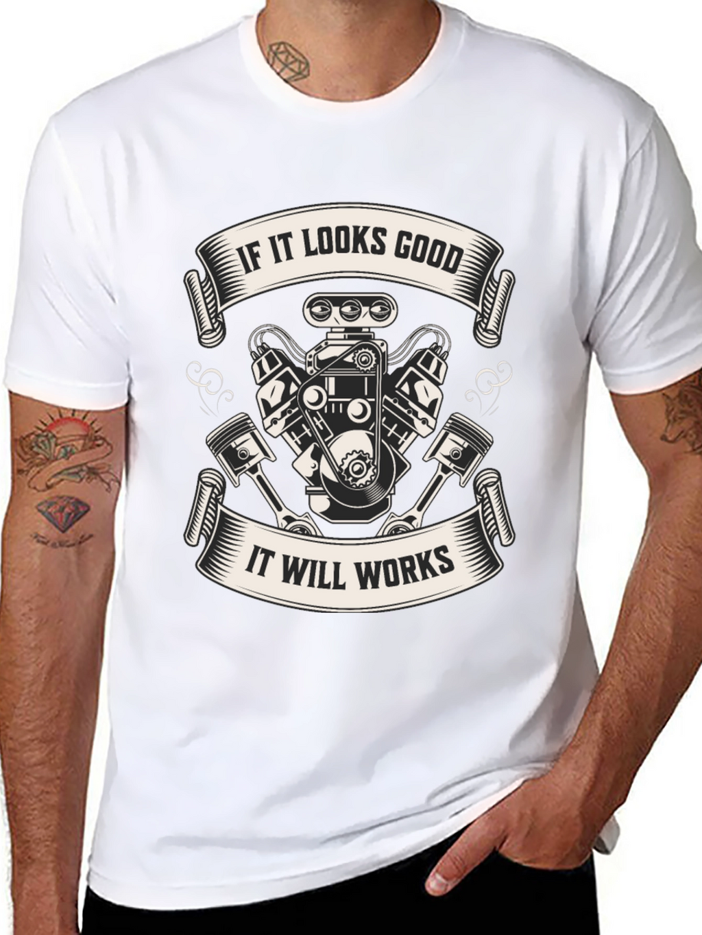 If It Looks Good Engine T-Shirt