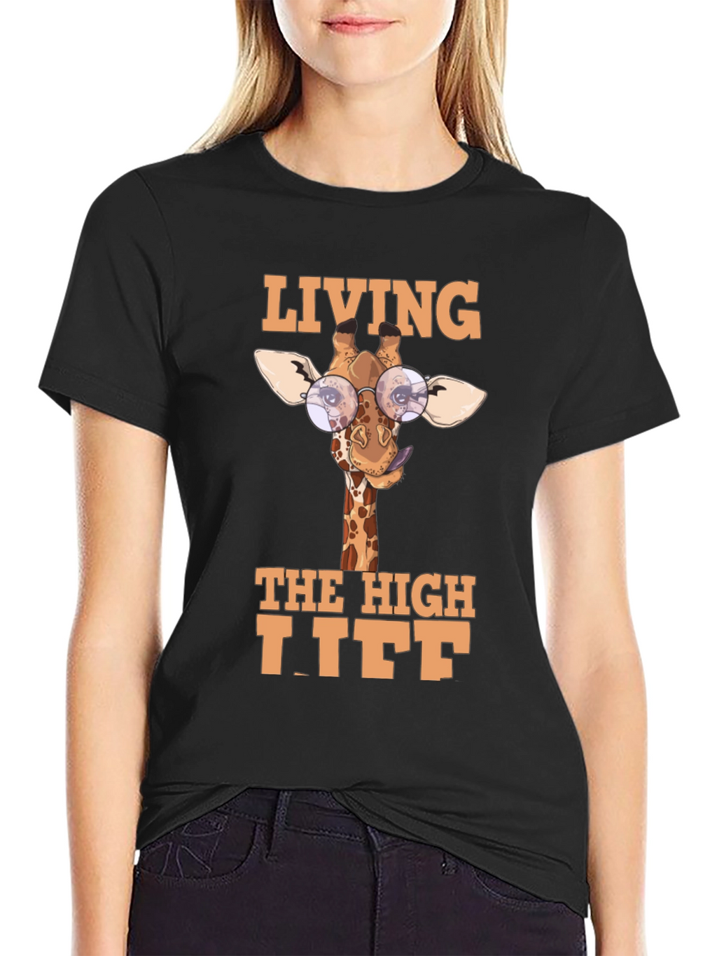 Living The High Life Giraffe T-Shirt