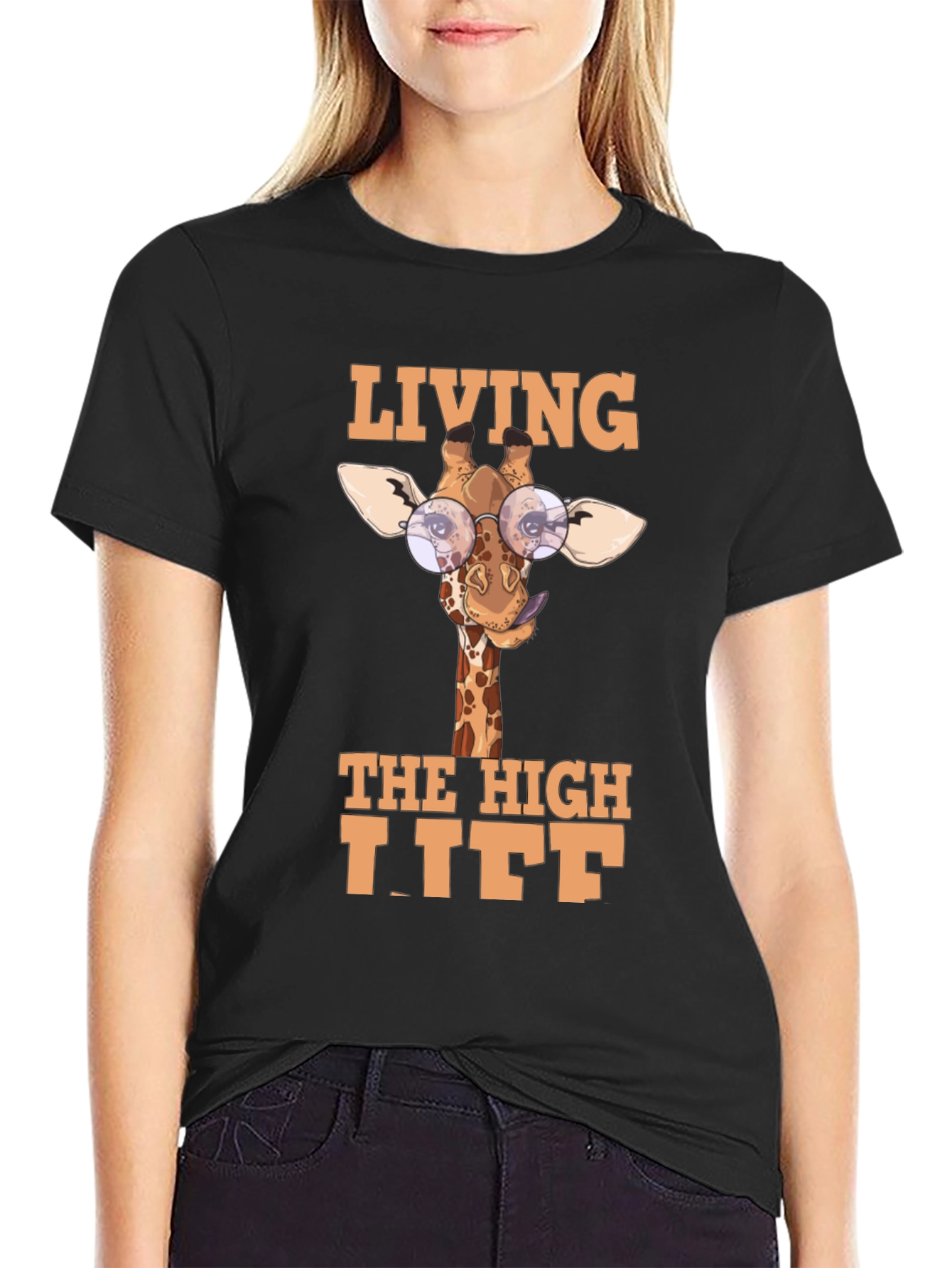 Living The High Life Giraffe T-Shirt