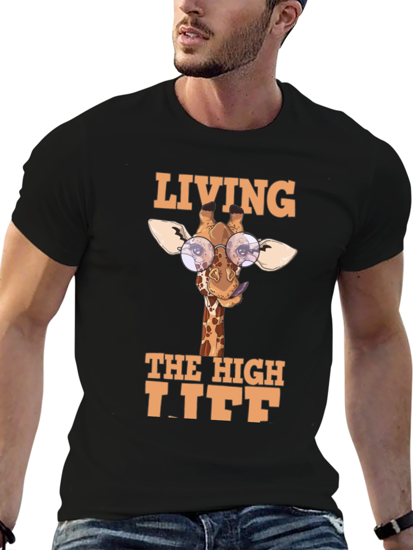 Living The High Life Giraffe T-Shirt