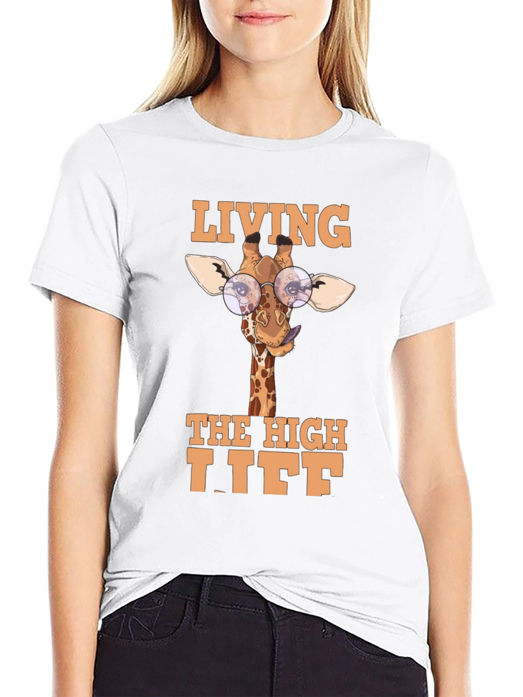 Living The High Life Giraffe T-Shirt