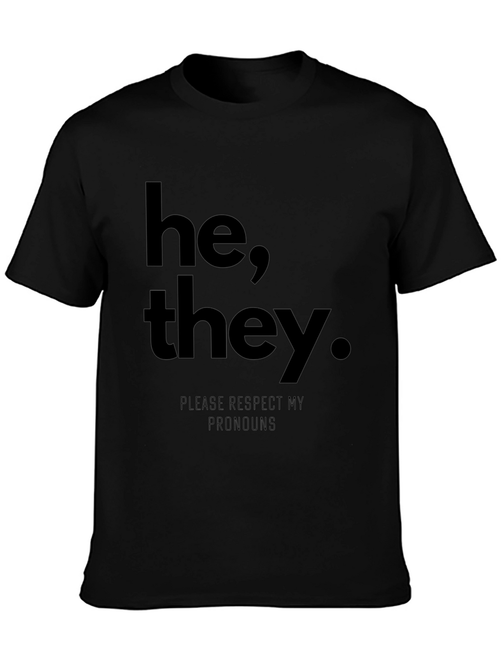 He They Pronoun Respect T-Shirt