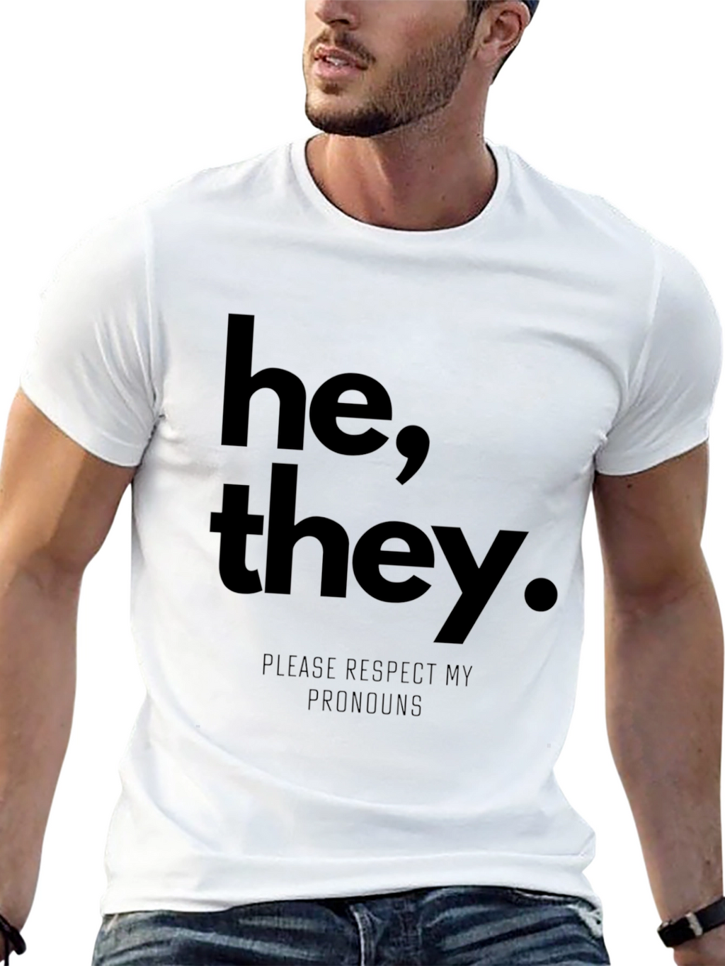 He They Pronoun Respect T-Shirt