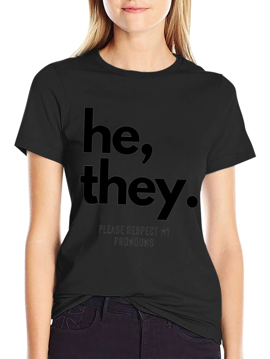 He They Pronoun Respect T-Shirt