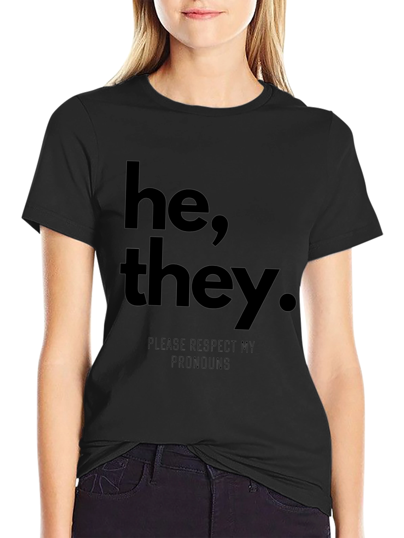 He They Pronoun Respect T-Shirt