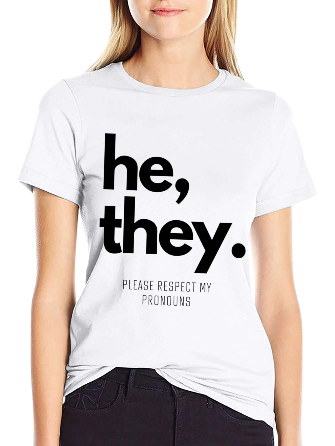 He They Pronoun Respect T-Shirt