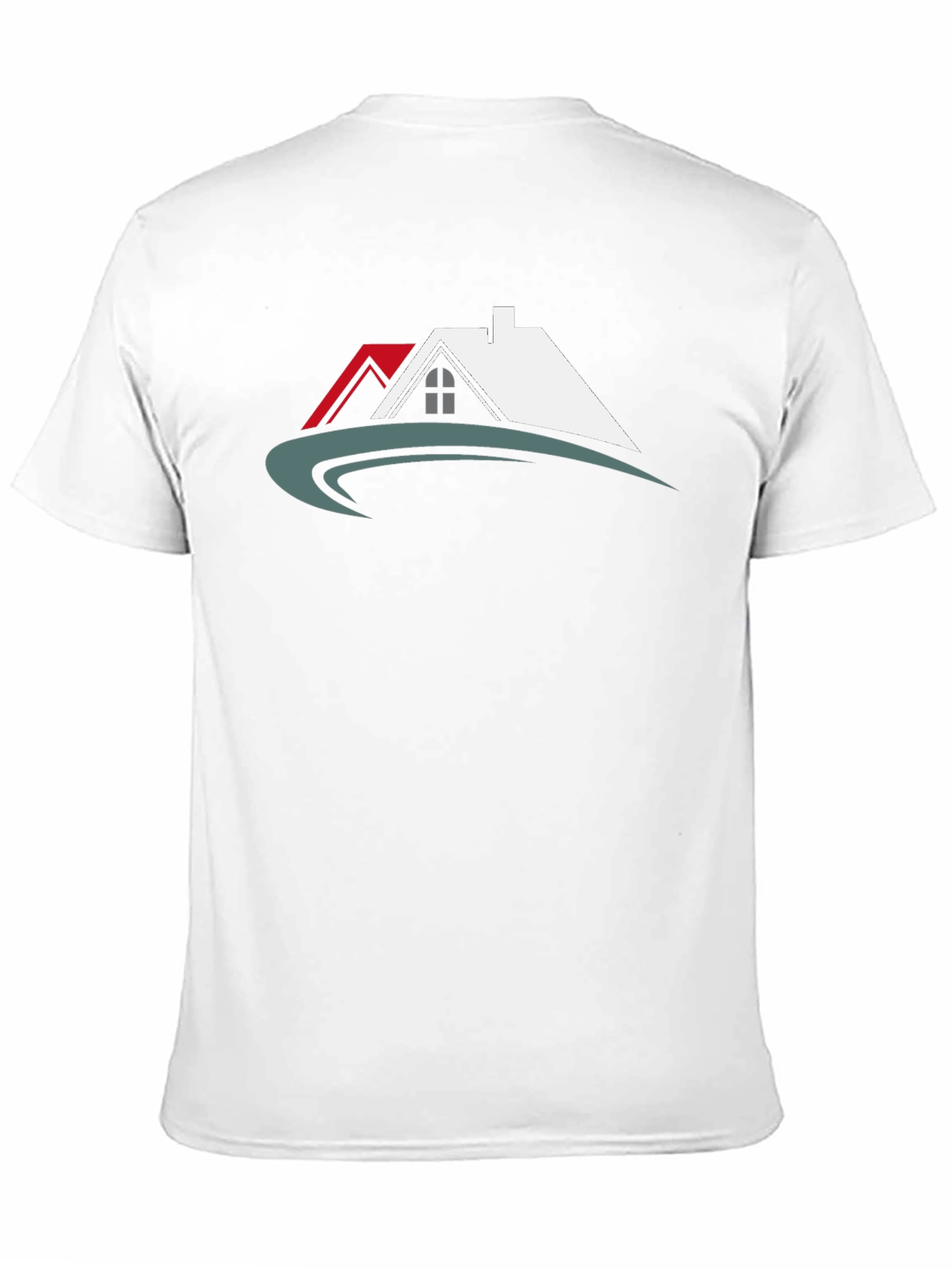 Black T-Shirt with House Graphic