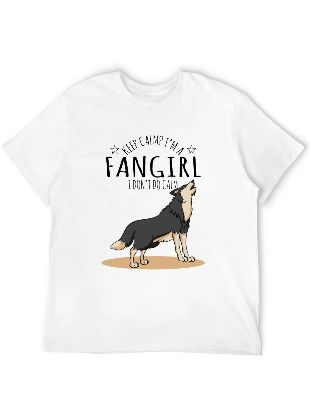 Fangirl Wolf Graphic T-Shirt
