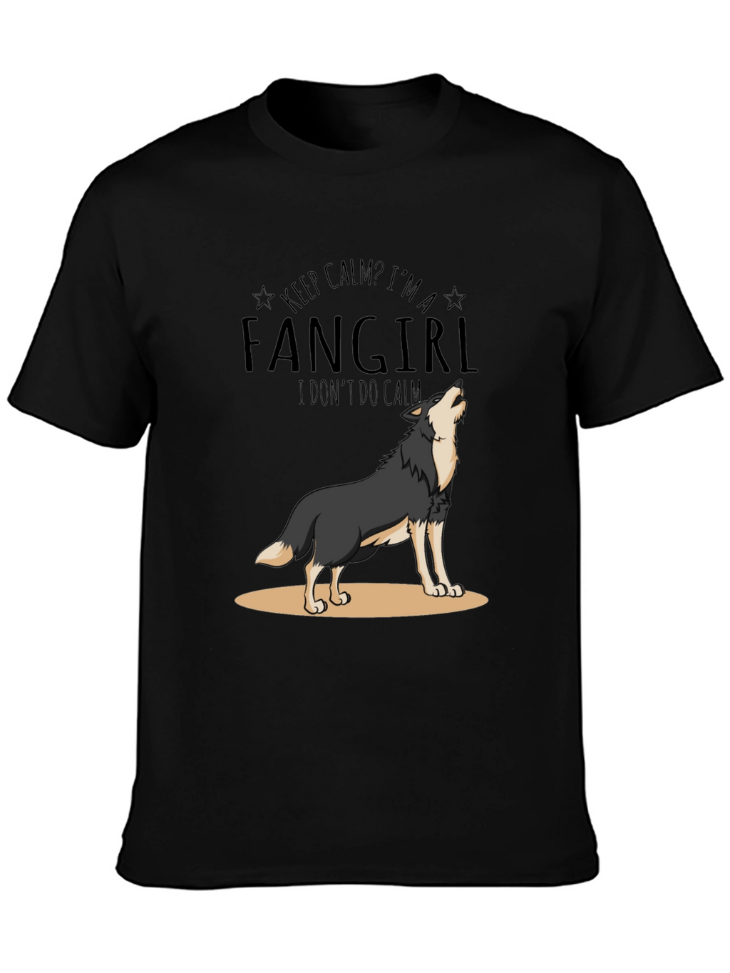 Fangirl Wolf Graphic T-Shirt