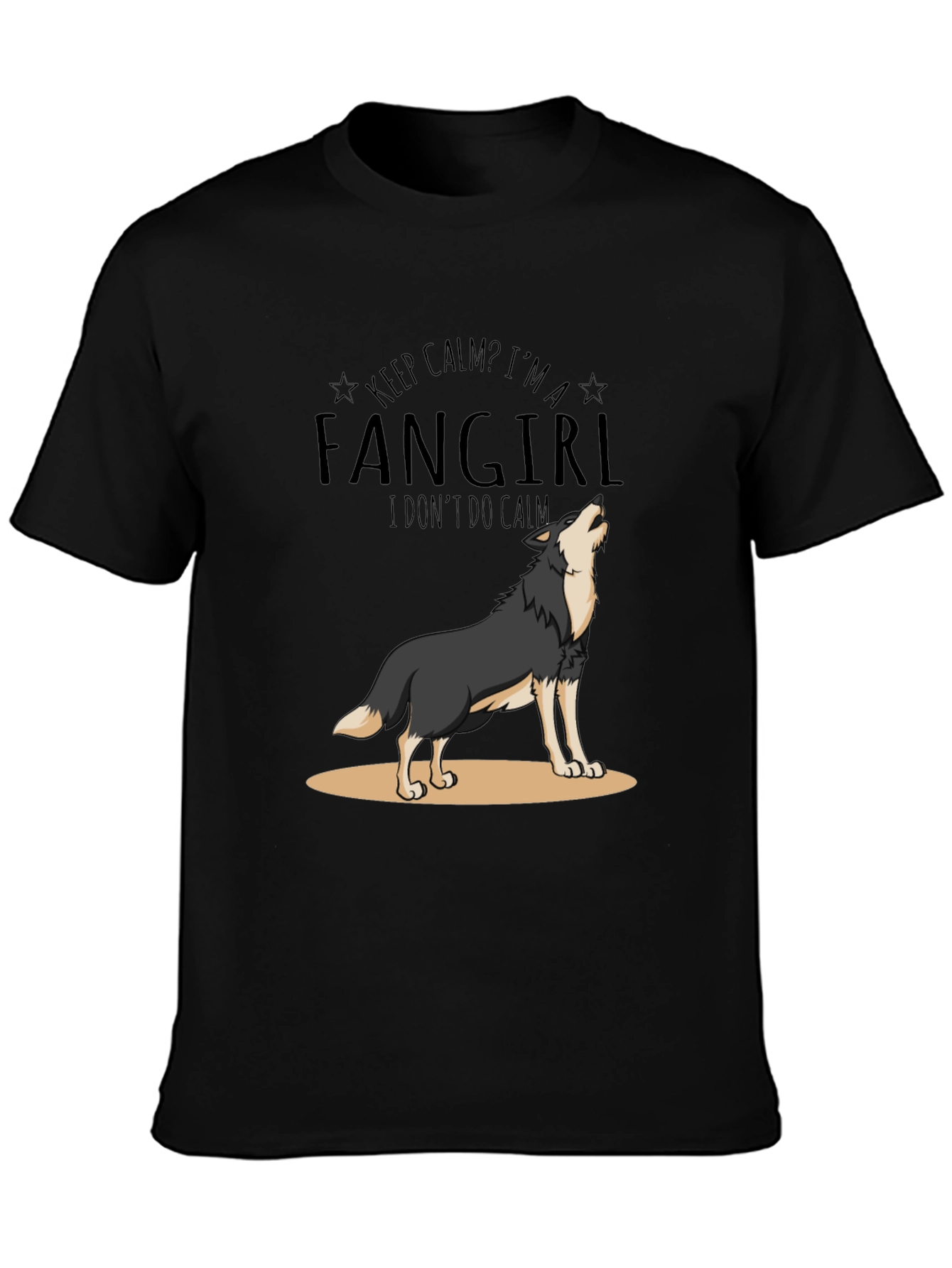 Fangirl Wolf Graphic T-Shirt