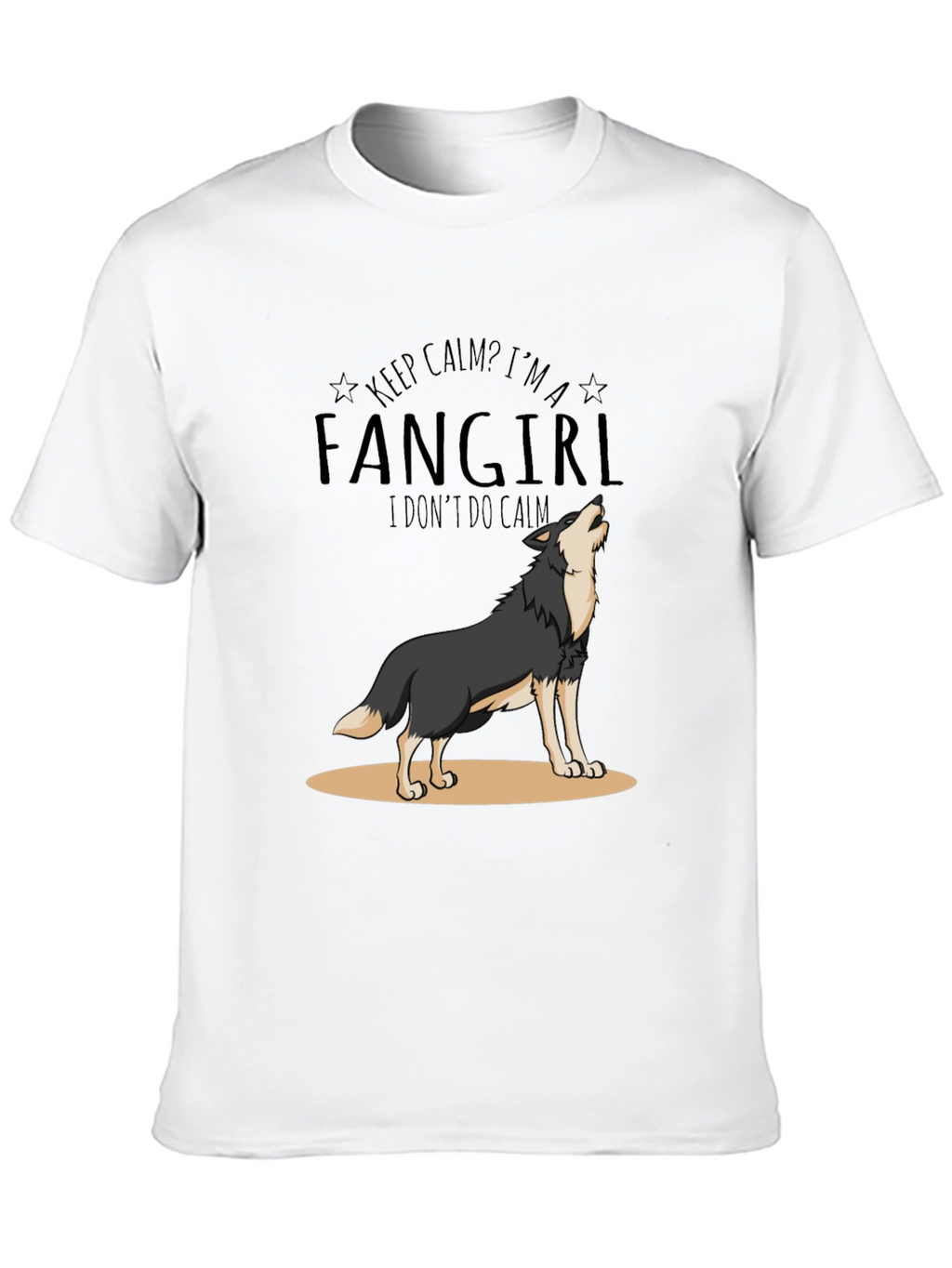 Fangirl Wolf Graphic T-Shirt