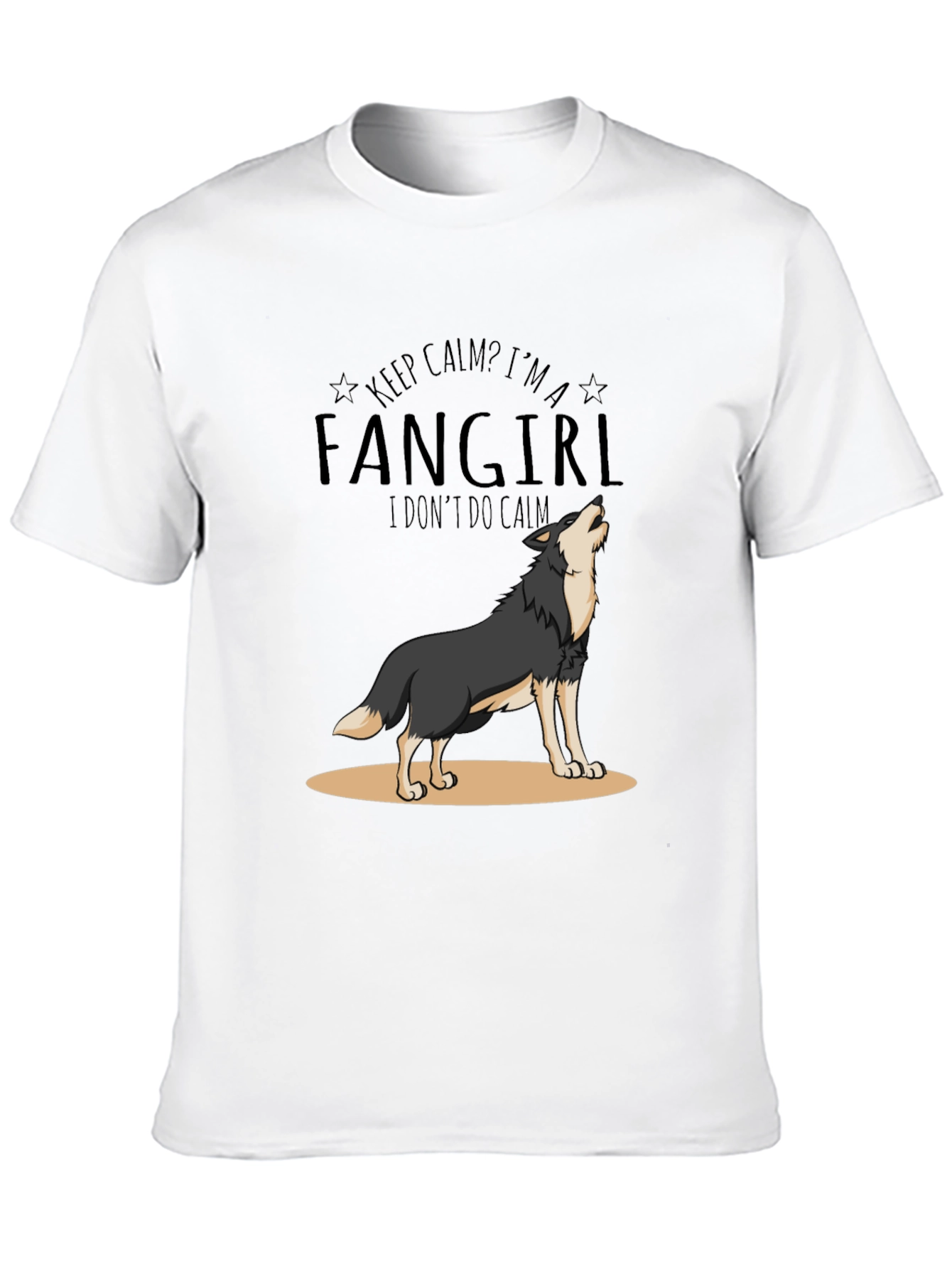 Fangirl Wolf Graphic T-Shirt