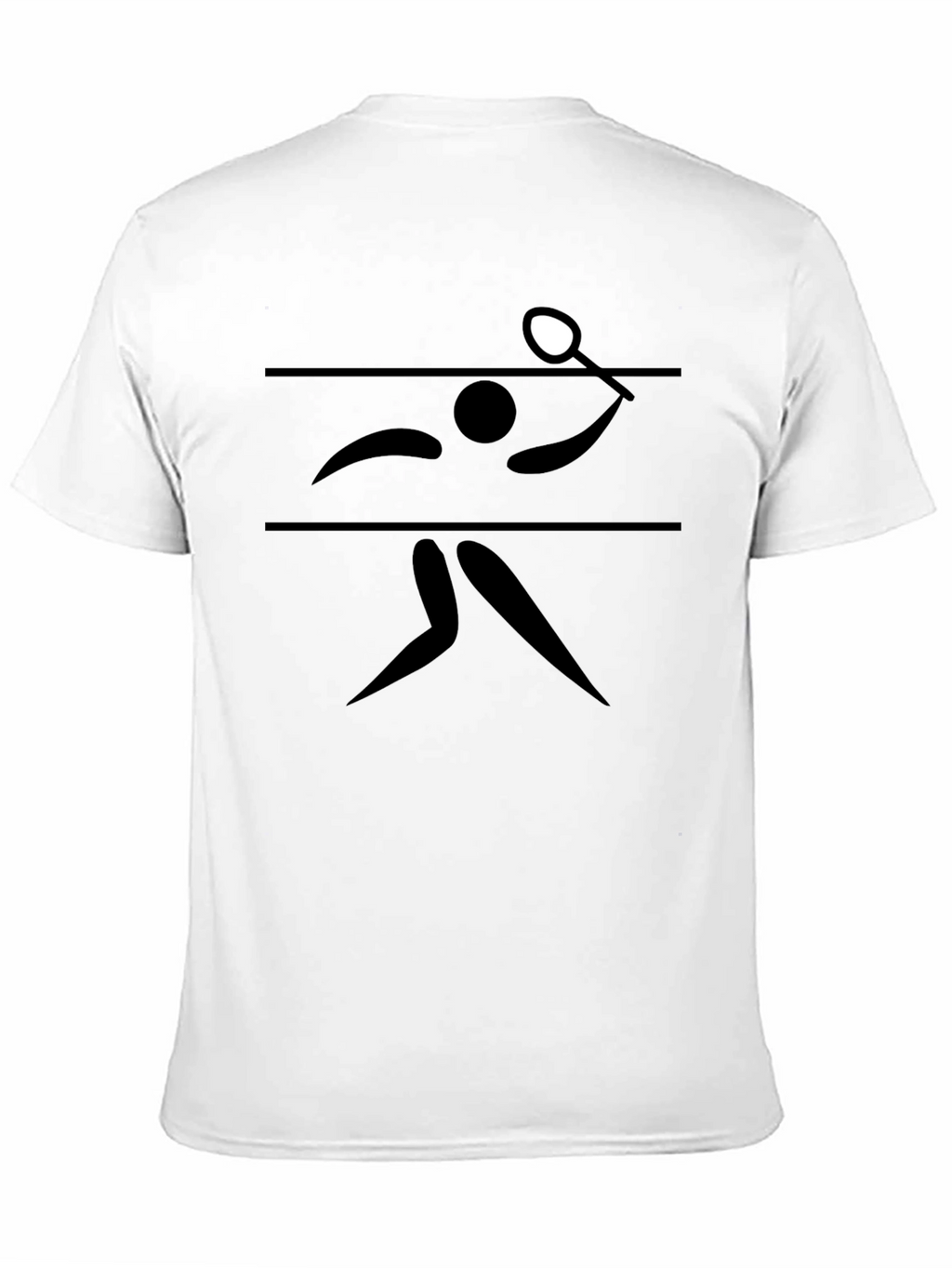 Table Tennis Graphic Tee - Black Cotton T-Shirt