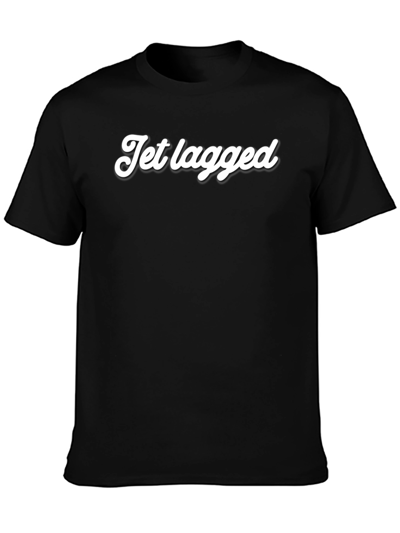 Jet Lagged Black T-Shirt - Stylish and Comfortable