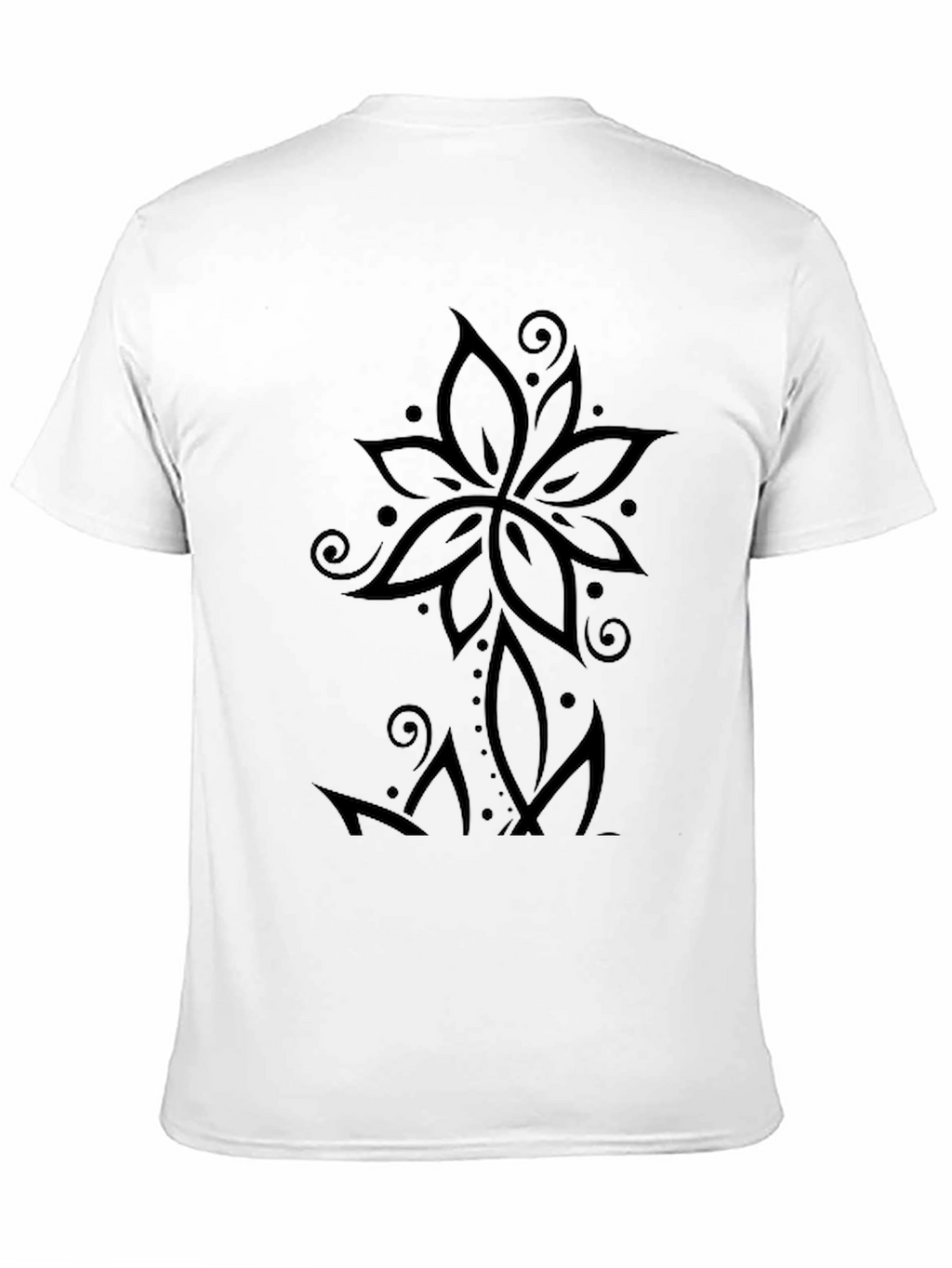 Black Floral Graphic T-Shirt