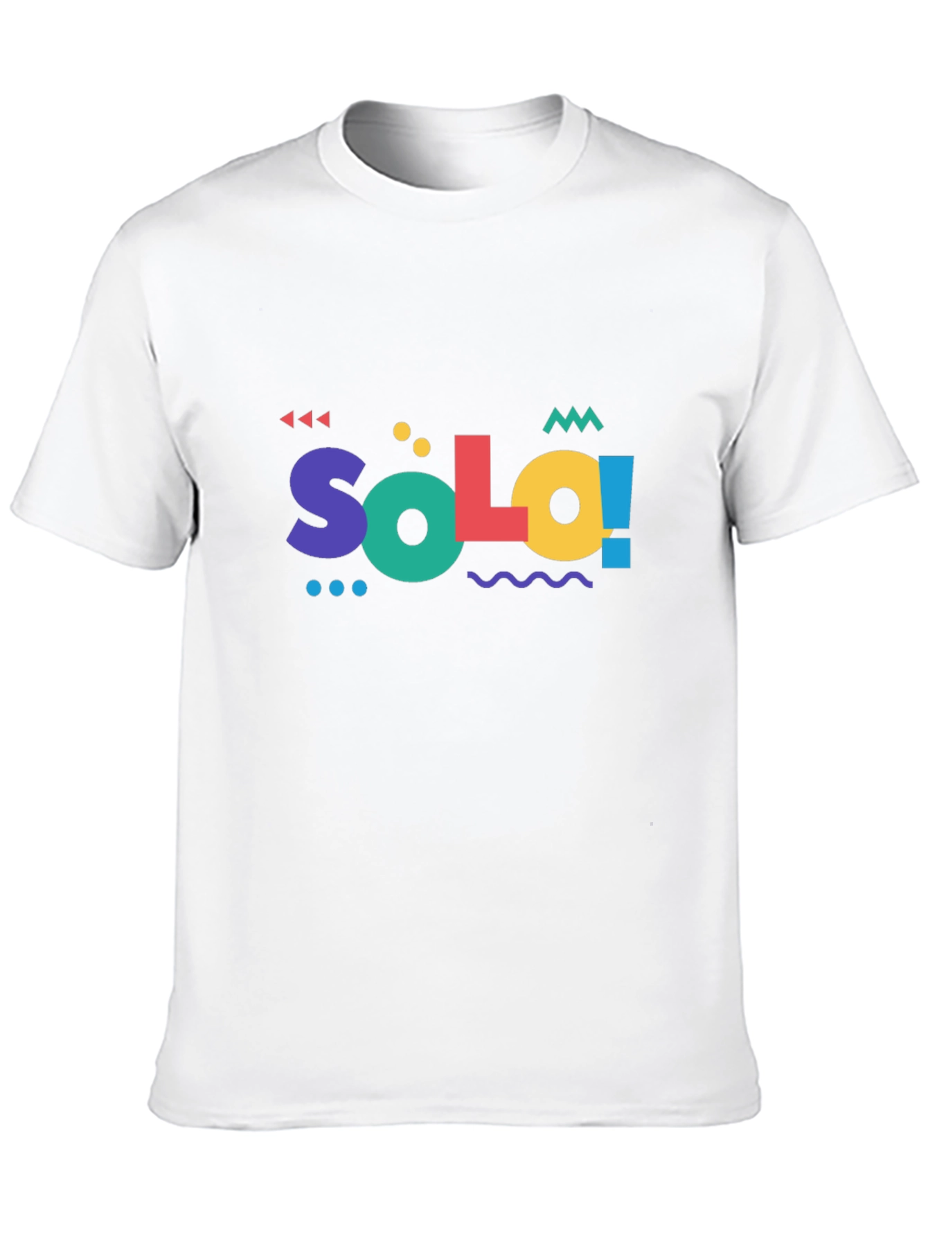 Solo 90s Style Graphic T-Shirt - Black