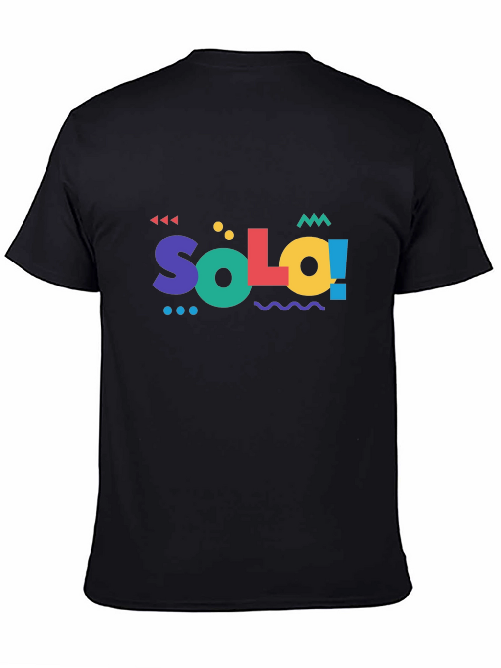 Solo 90s Style Graphic T-Shirt - Black