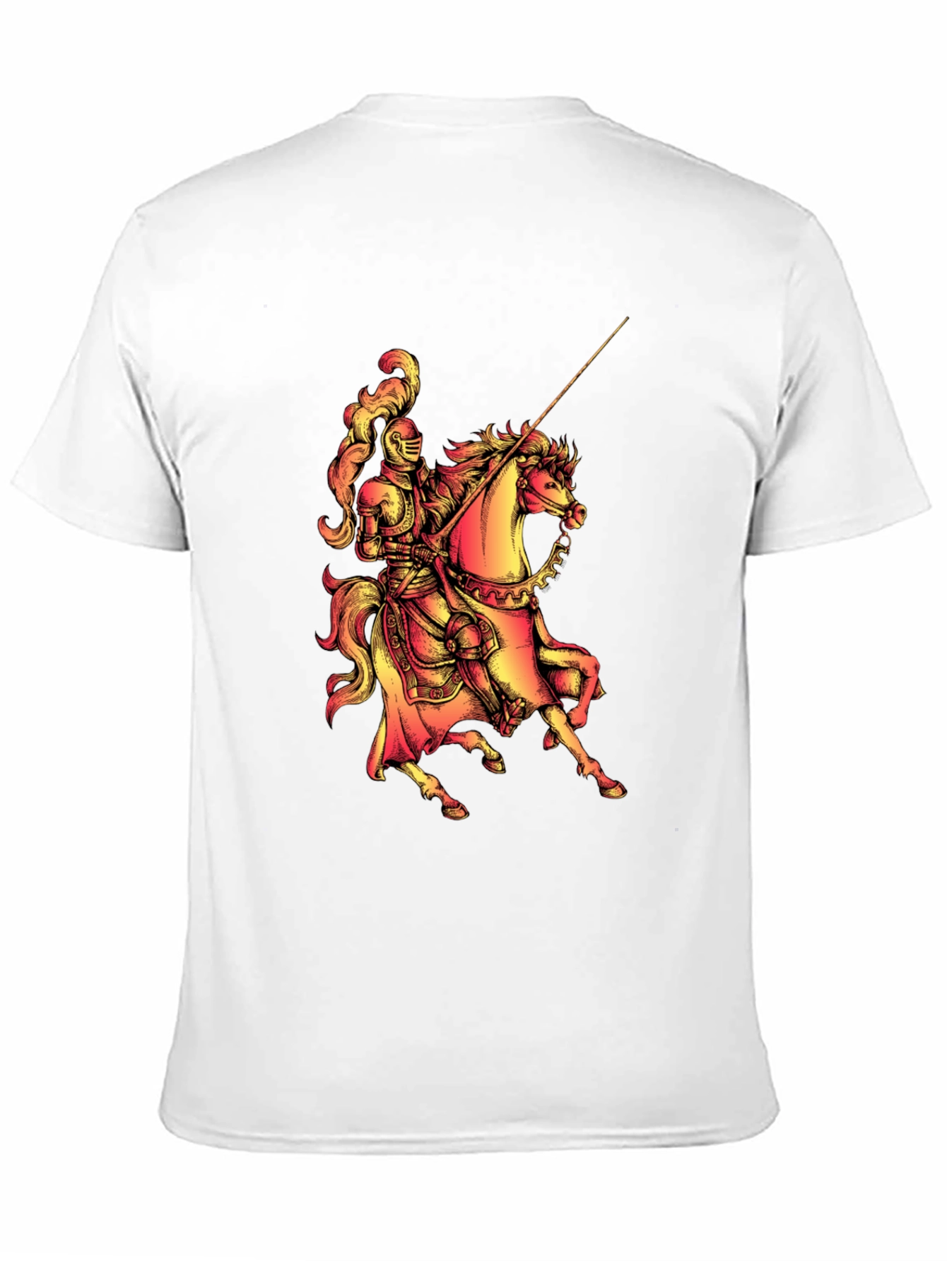 Knight on Horseback Graphic Tee - Medieval Style