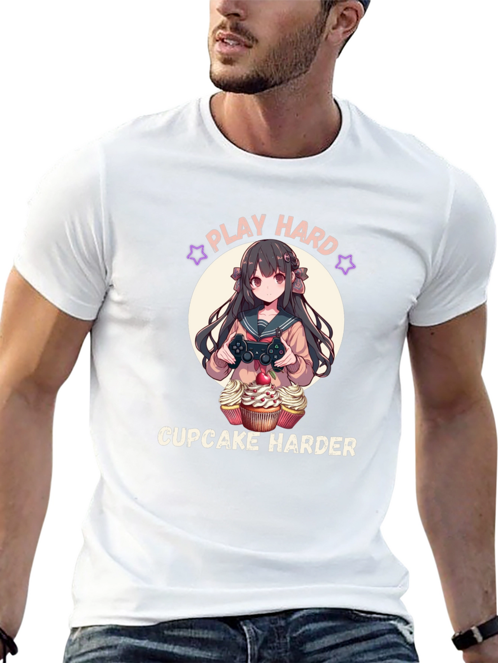 Play Hard Cupcake Harder T-Shirt