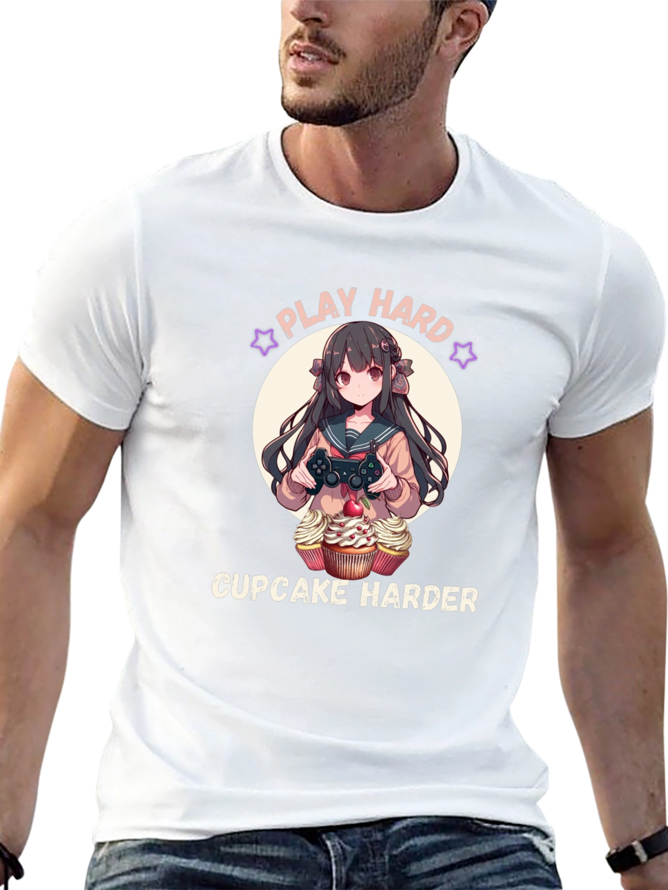 Play Hard Cupcake Harder T-Shirt