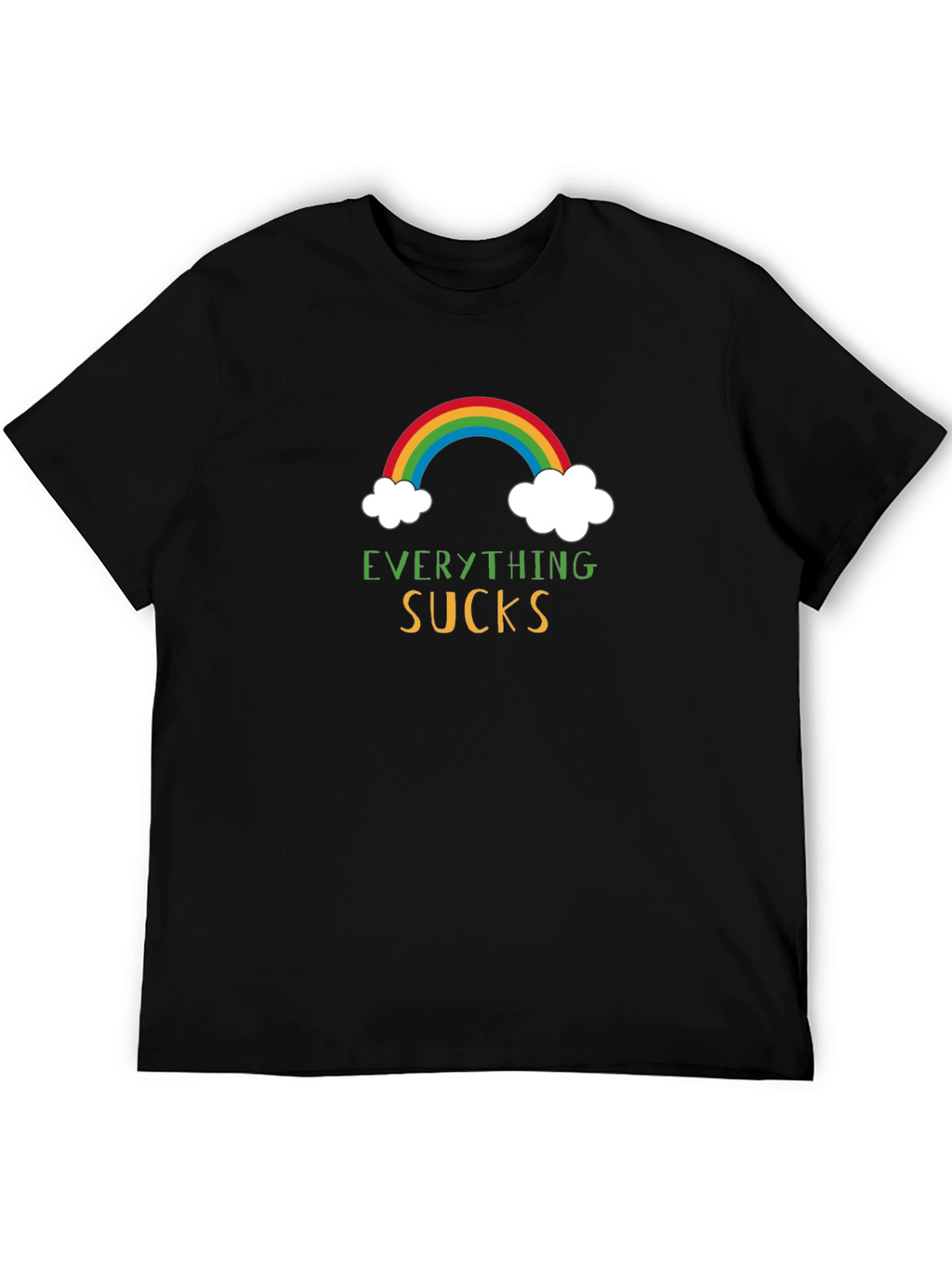Everything Sucks Rainbow Graphic T-Shirt