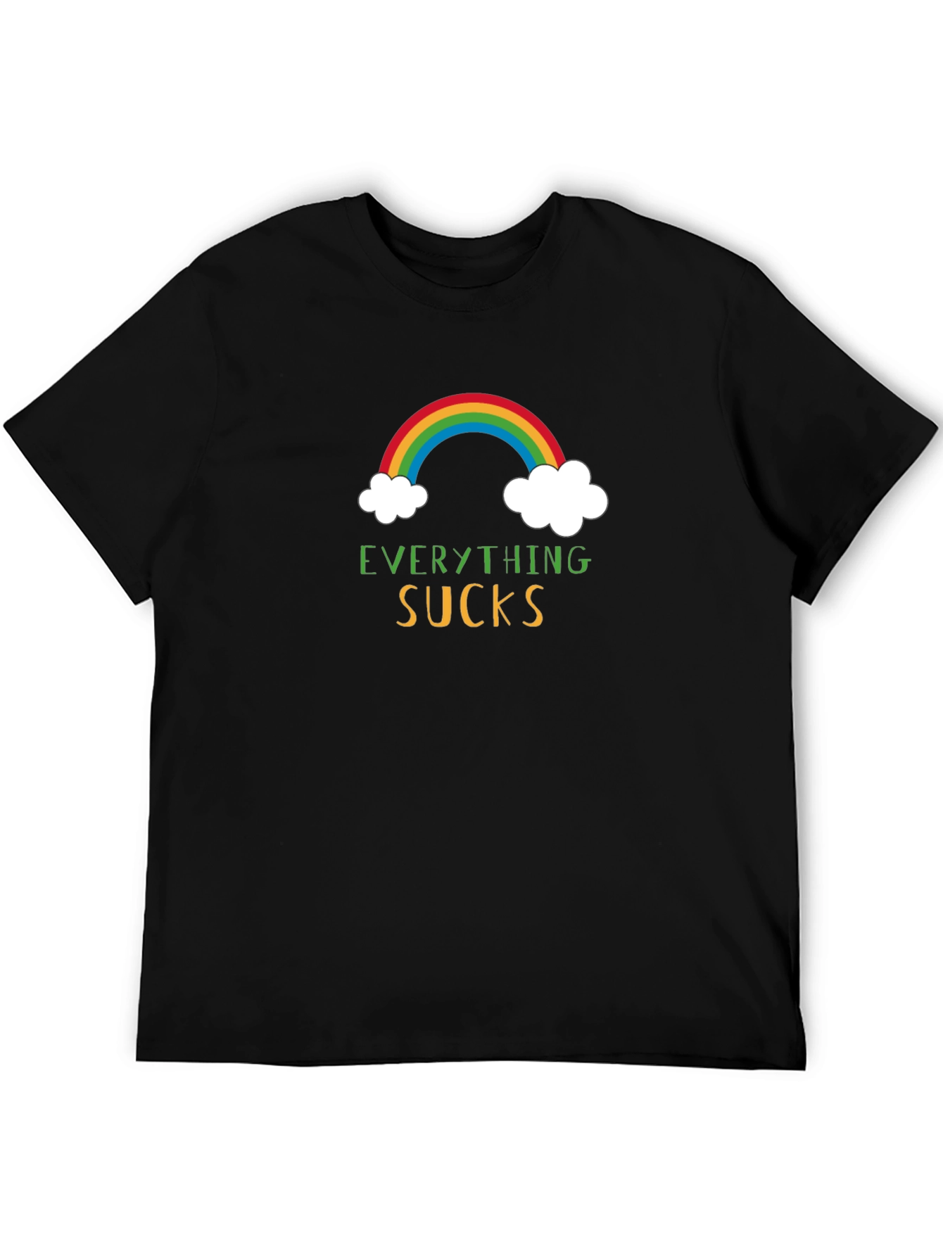 Everything Sucks Rainbow Graphic T-Shirt