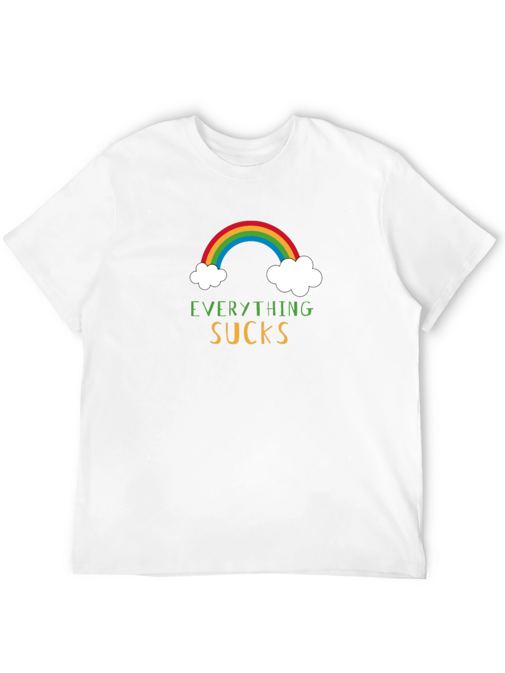 Everything Sucks Rainbow Graphic T-Shirt