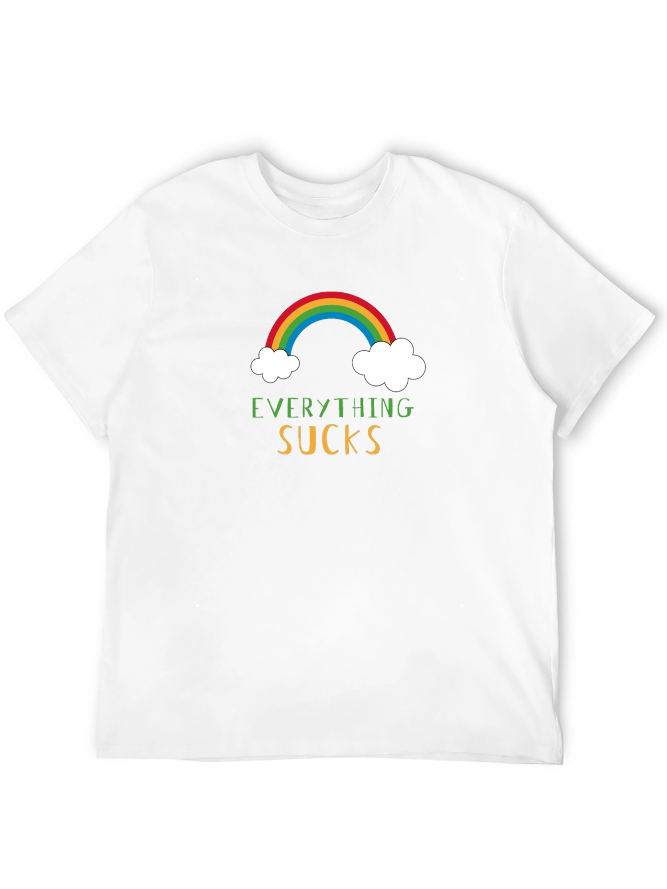 Everything Sucks Rainbow Graphic T-Shirt