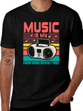 Music is My Friend Graphic T-Shirt