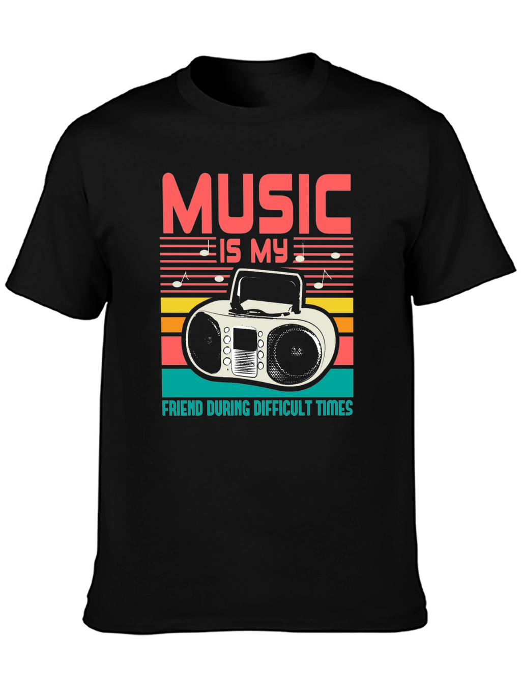 Music is My Friend Graphic T-Shirt