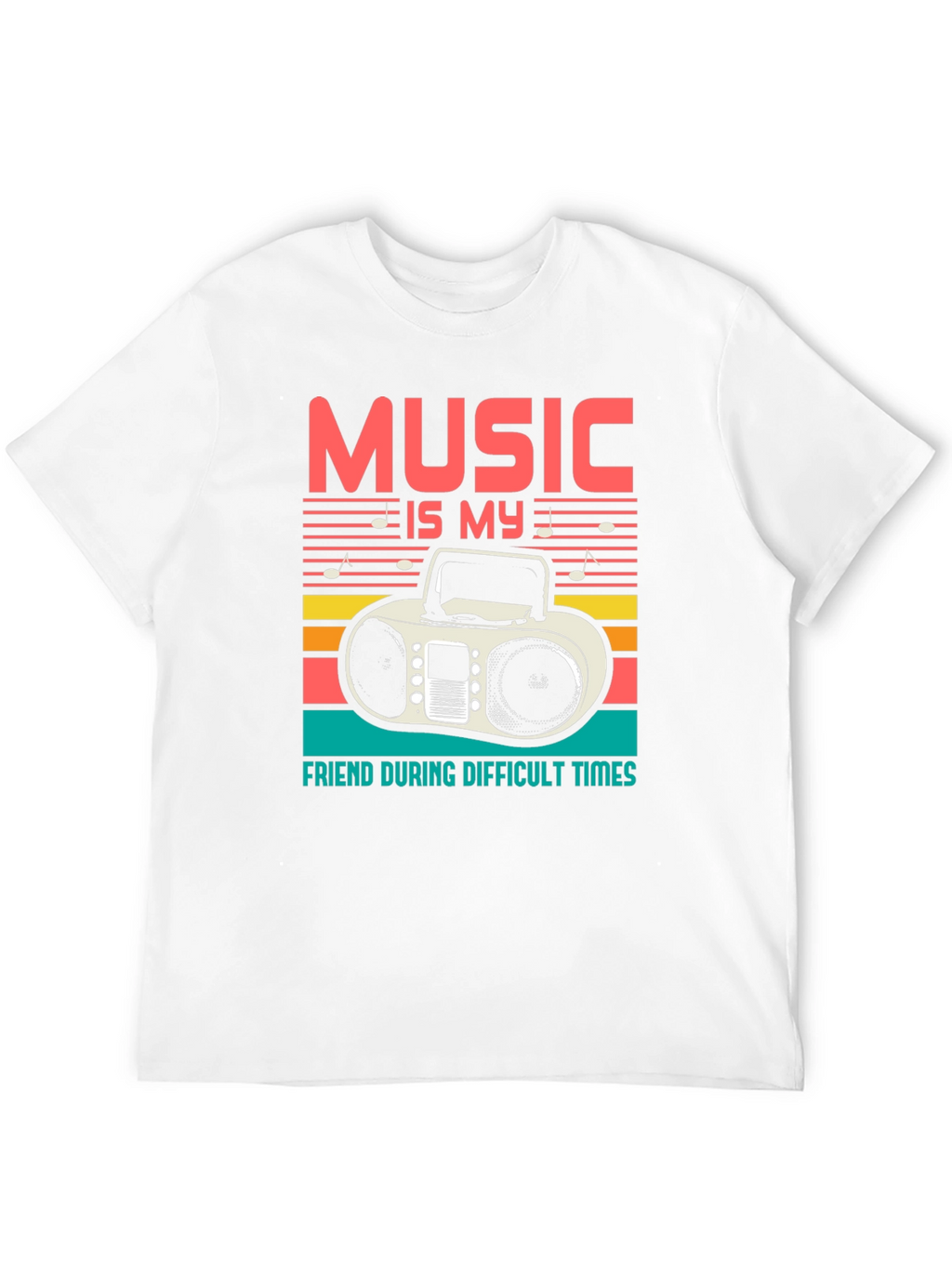 Music is My Friend Graphic T-Shirt