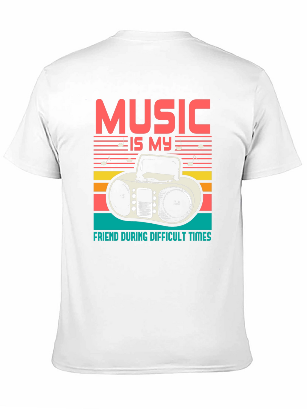Music is My Friend Graphic T-Shirt
