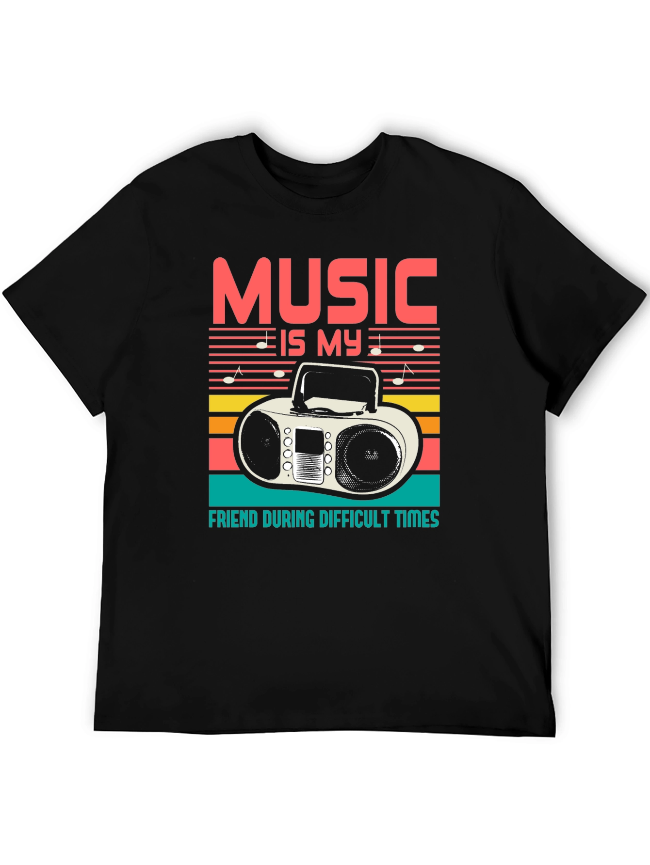 Music is My Friend Graphic T-Shirt