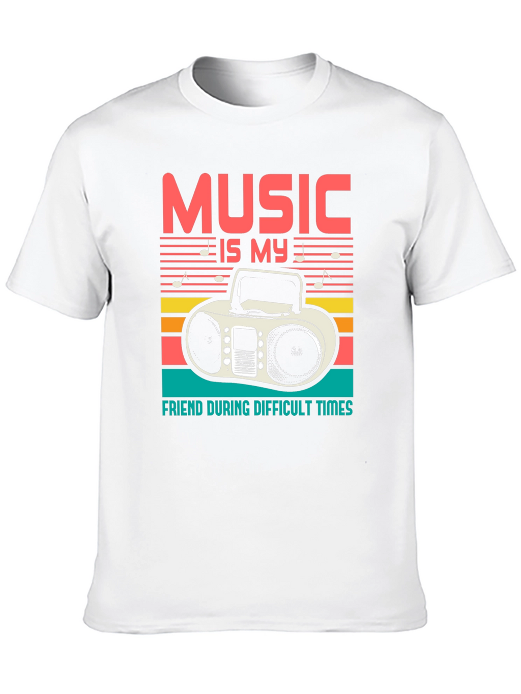 Music is My Friend Graphic T-Shirt