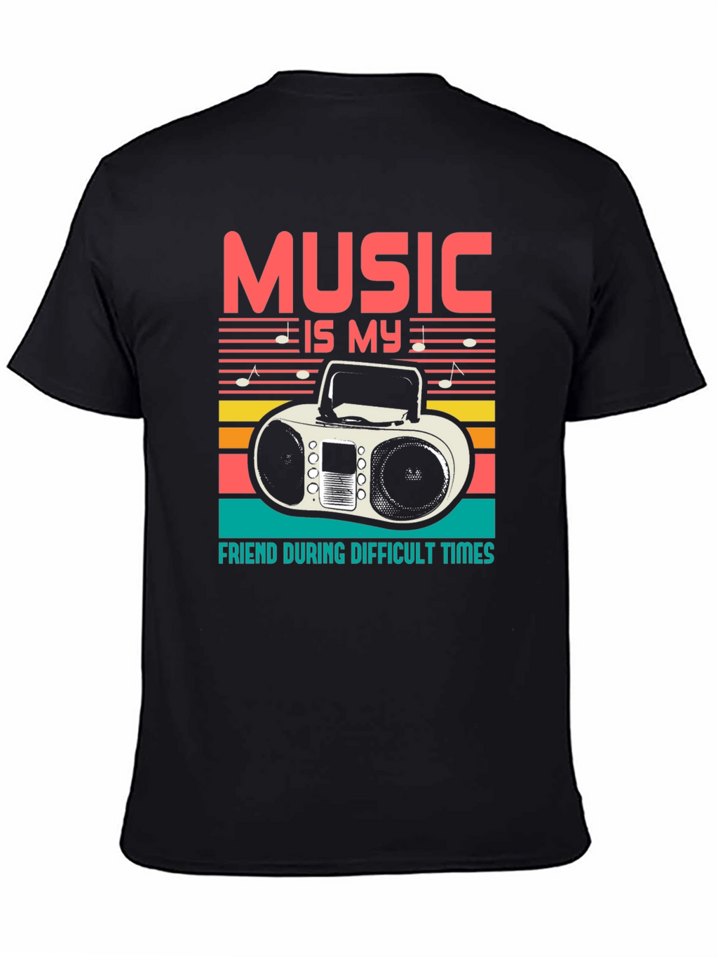 Music is My Friend Graphic T-Shirt