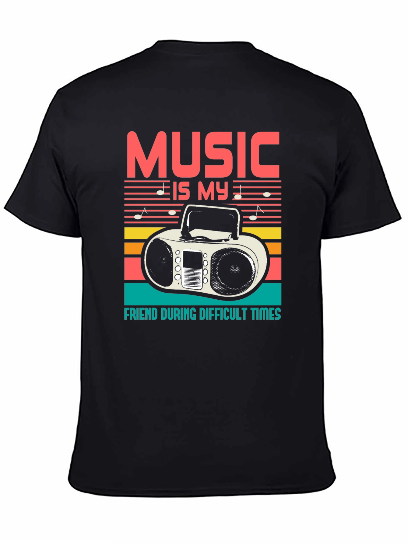 Music is My Friend Graphic T-Shirt