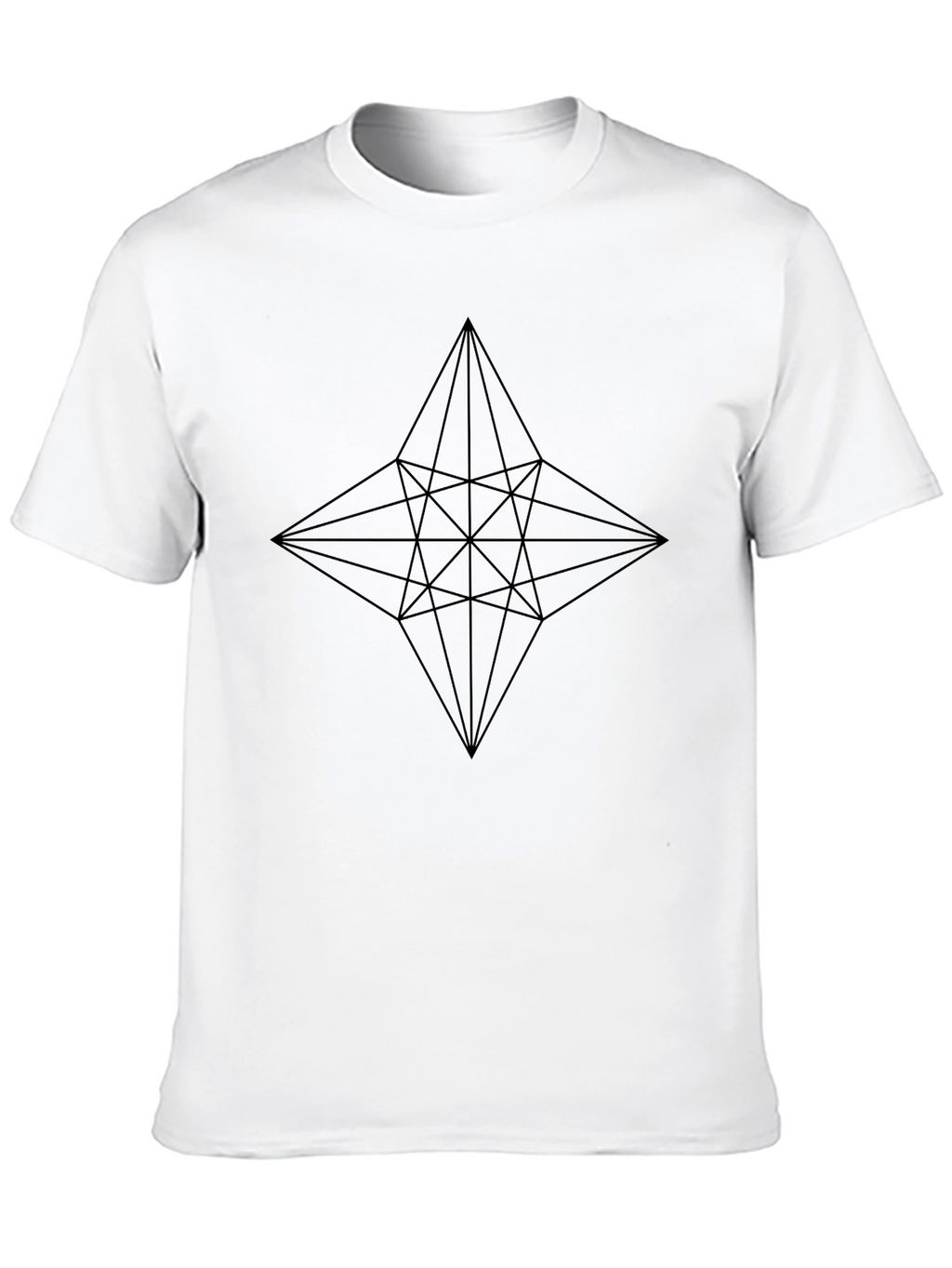 Geometric Star Black T-Shirt