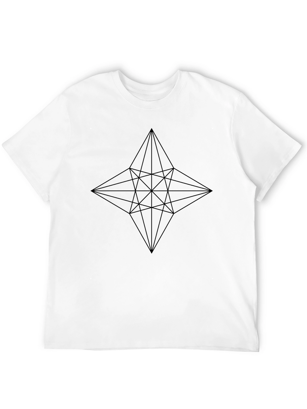 Geometric Star Black T-Shirt
