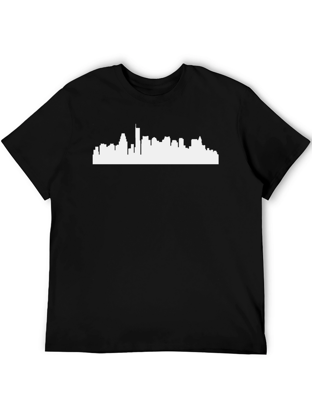 City Skyline Graphic Tee - Classic Black Crew Neck