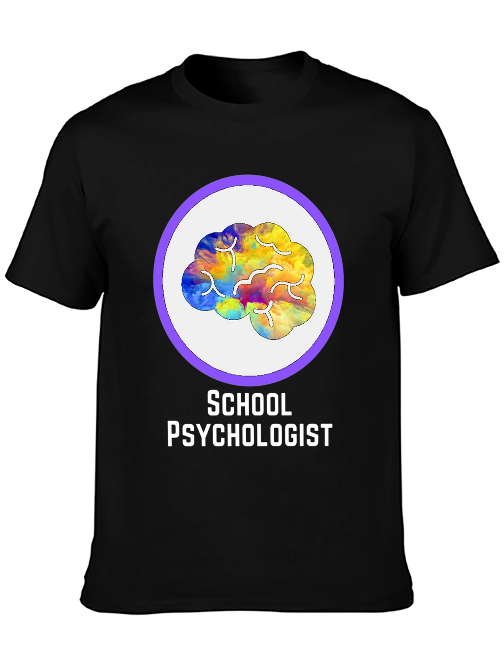 School Psychologist Brain Graphic Tee