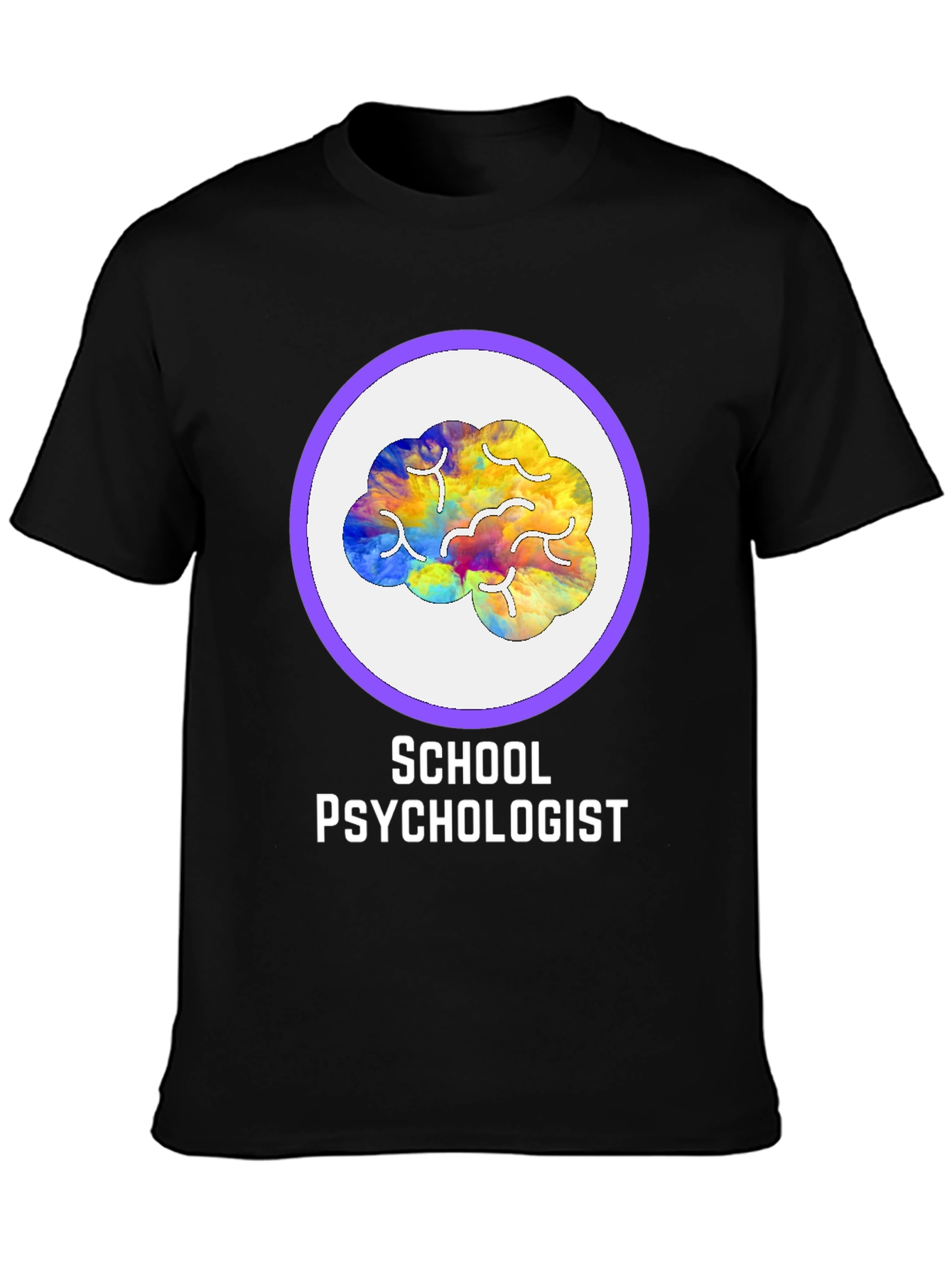 School Psychologist Brain Graphic Tee