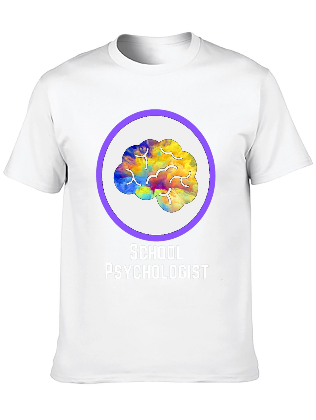 School Psychologist Brain Graphic Tee