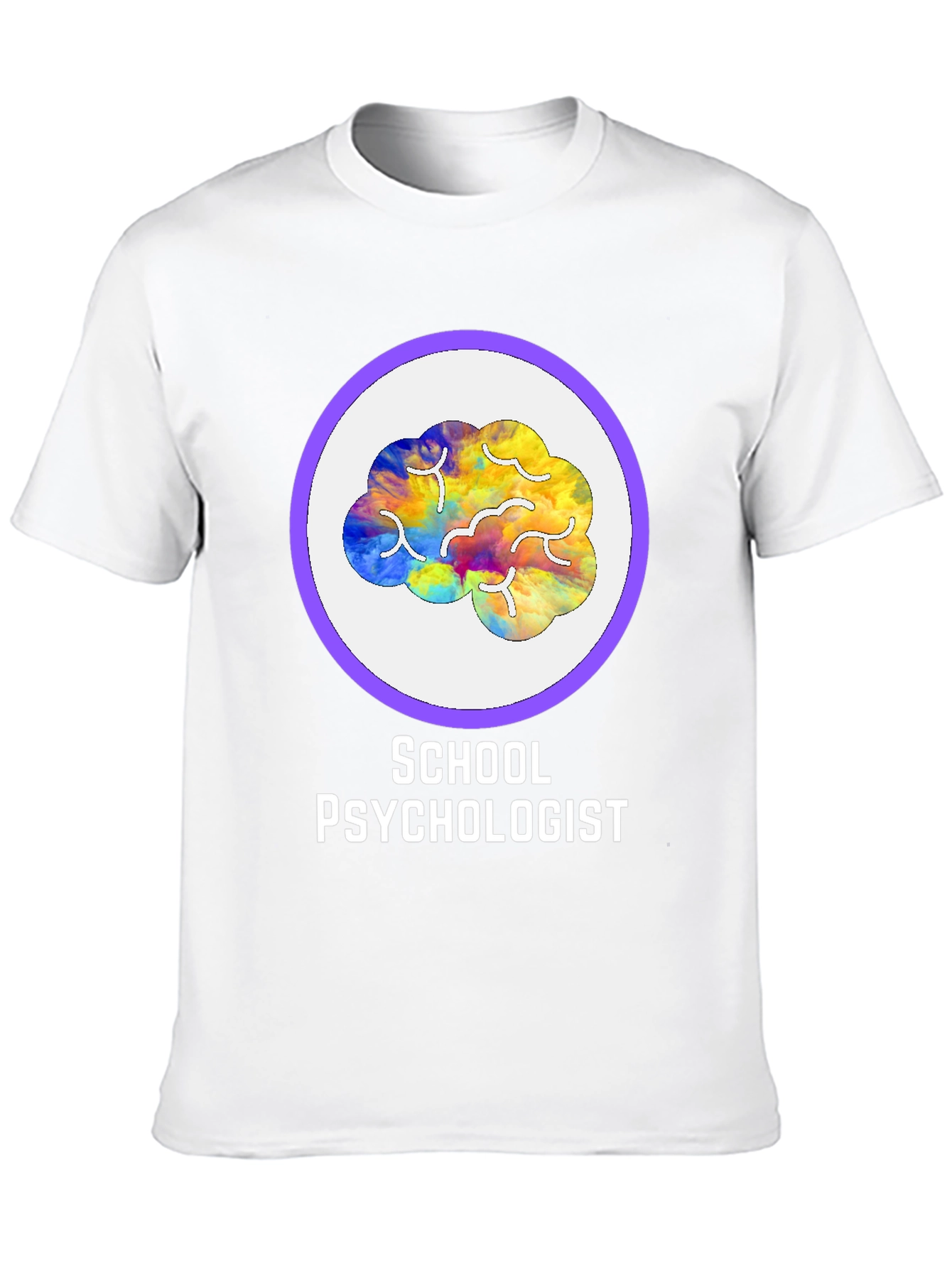 School Psychologist Brain Graphic Tee