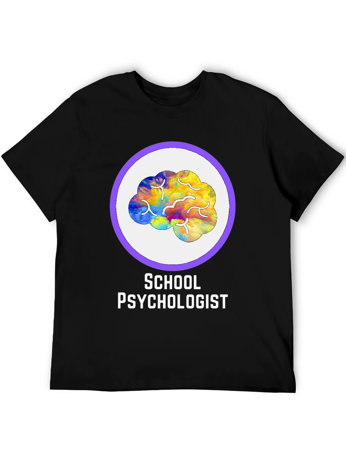 School Psychologist Brain Graphic Tee