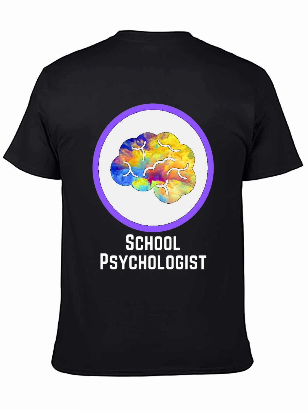 School Psychologist Brain Graphic Tee