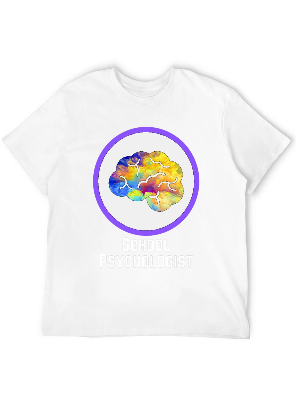 School Psychologist Brain Graphic Tee