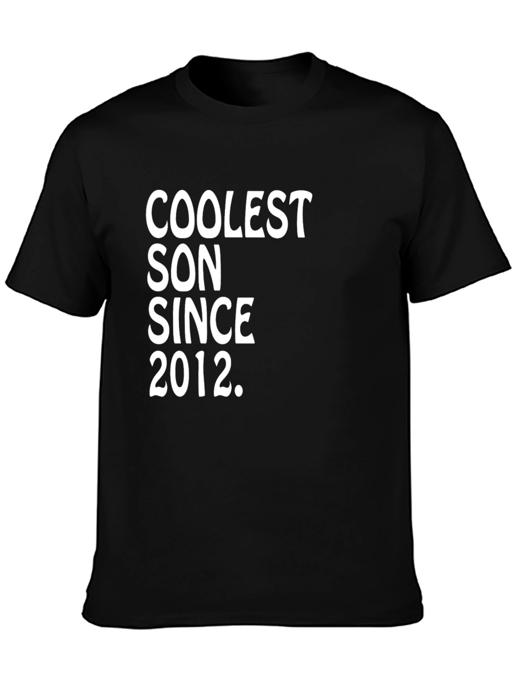 Coolest Son Since 2012 Black Graphic Tee
