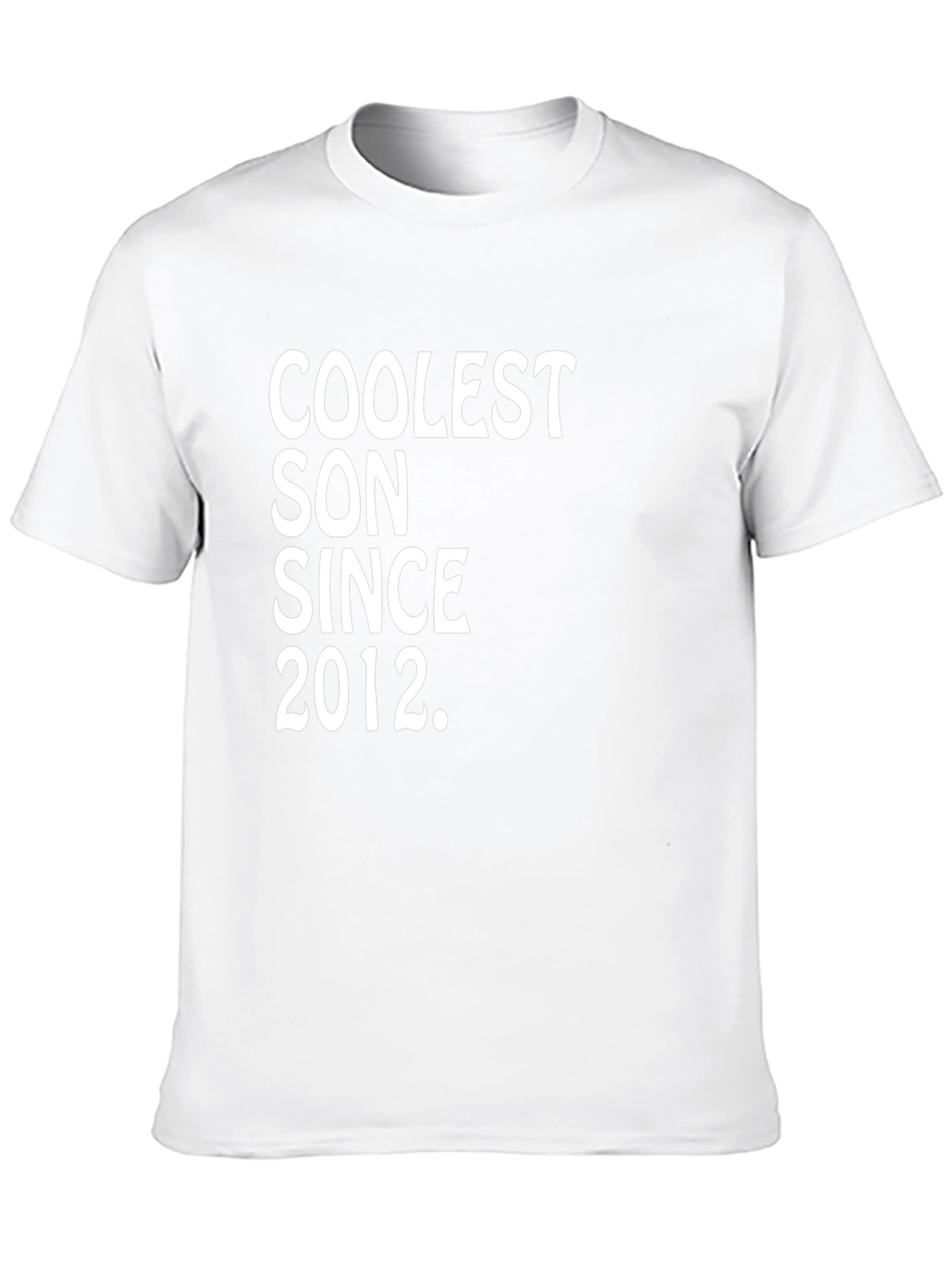 Coolest Son Since 2012 Black Graphic Tee