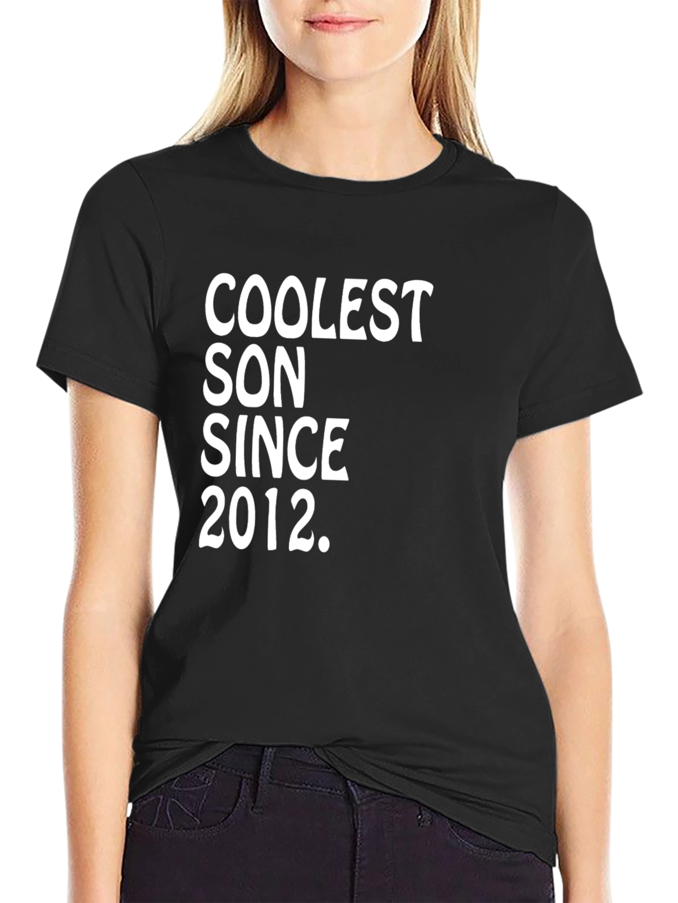 Coolest Son Since 2012 Black Graphic Tee